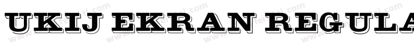 UKIJ Ekran Regular 字体字体转换